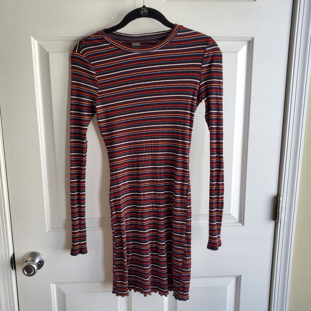 90s Grunge Striped Dress